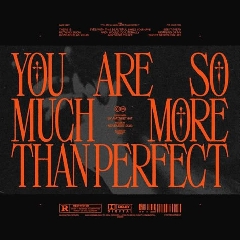 BY @amtakethat ・・・ ❤️‍🩹 YOU ARE SO MUCH MORE THAN PERFECT Your eyes, your smile, your nose, your face at whole, your sense of humor, your… | Instagram Punk Design, Thinking About You, Graphic Poster Art, Typography Layout, Title Design, Graphic Design Fonts, Good And Bad, Stop Thinking, Your Smile