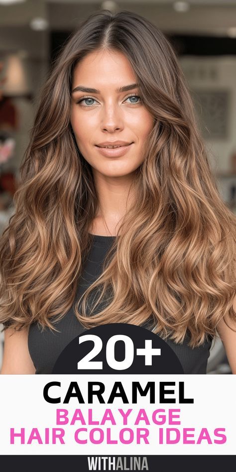 Light Brown With Caramel Balayage, Low Maintenance Balayage Brunettes Caramel Highlights, Jlo Hair Color Caramel Balayage, Caramel Balayage Straight Hair, Caramel Hair Balayage, Brunette With Caramel Highlights, Cinnamon Balayage, Caramel Balayage Highlights, Carmel Hair Color