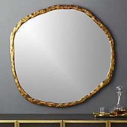 Abel Round Mirror 48" Oversized Round Mirror, Statement Mirror, Large Round Mirror, Mantel Mirrors, Gold Mirror Wall, Modern Mirror Wall, Unique Mirrors, Brass Mirror, Square Mirror