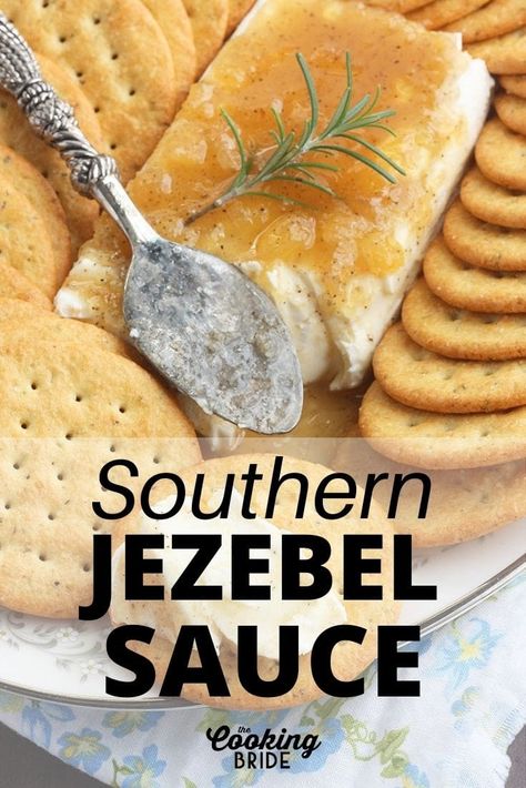 Sweet And Spicy Jezebel Dip, Jezabell Dip, Jezabell Sauce, Work Appetizers, Jezebel Sauce, Spicy Sauces, Sandwich Spreads, Canadian Recipes, Pork Sauce