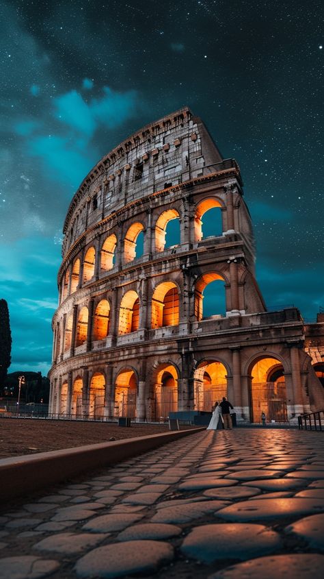 Majestic Colosseum Night: The Colosseum stands gloriously under the night sky, illuminated and evoking the grandeur of ancient Rome. #colosseum #rome #night #stars #sky #aiart #aiphoto #stockcake ⬇️ Download and 📝 Prompt 👉 https://stockcake.com/i/majestic-colosseum-night_294348_59854 Rome Colosseum, Colosseum Rome, Circle Tattoos, Night Stars, Tabletop Rpg Maps, Rpg Maps, The Colosseum, Image Downloads, The Night Sky