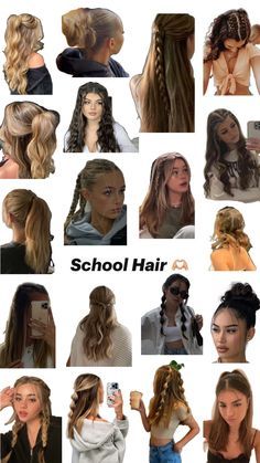 School Hairstyles Black Hair, Pinterest Girl Hairstyles, Easy Hairstyles Pictures, Fun Medium Length Hairstyles, Cute Simple Medium Length Hairstyles, Hair Ideas For Brunettes Styles, Cute Hair For Work, Easy Long Hair Styling Ideas, Easy Hair Styles Medium Hair