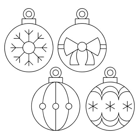 Christmas Ball Ornament Template Ornament Designs Pattern, Christmas Ball Template, Christmas Ball Painting Ideas, Christmas Balls Drawing, Bauble Template, Christmas Ball Diy, Christmas Balls Diy, Ornaments Template, Printable Ornaments