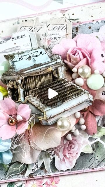 Prima Marketing Inc®️ on Instagram: "Painting the French Blue Typewriter: Marina’s Way!    See how @knaus_marina brings life to the typewriter from our @frankgarciastudio French Blue mould using our @artphilosophyco Watercolor Confections and @finnabair Sparks paint!!   Making beautiful cards is easy with our collections. Our papers, embellishments, and moulds all blend perfectly. Marina shows how a mould piece can be the standout feature on a card, adding that special touch of depth and texture. Dive into her process and get inspired!   #papercraft #homemadedecor #homedecor #siliconemould #primamoulds #primamouldsaddict #primamarketing #primamarketinginc #papercraft #papercrafting #papercraftingaddict #scrapbooking #scrapbookingideas #diy #paperjournal #mixedmedia #mixedmediascrapbooking Blue Typewriter, Paint Making, Instagram Painting, Mixed Media Scrapbooking, Prima Marketing, Homemade Decor, Beautiful Cards, Craft Tutorial, French Blue