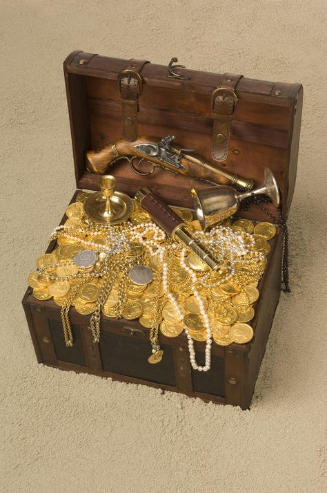 Open Treasure Chest. Pirate treasure chest with the lid open brimming with gold , #ad, #treasure, #chest, #lid, #Pirate, #Open #ad Open Treasure Chest, Pirate Decor, Pirate Treasure Chest, Pirate Halloween, Moose Toys, Gold Money, Pirate Treasure, Pirate Party, Luxury Homes Dream Houses