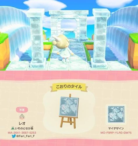 Arctic Tundra, Island Design, Blue Island, Blue Tiles, Animal Crossing, Custom Design, Coding, Animals, Design