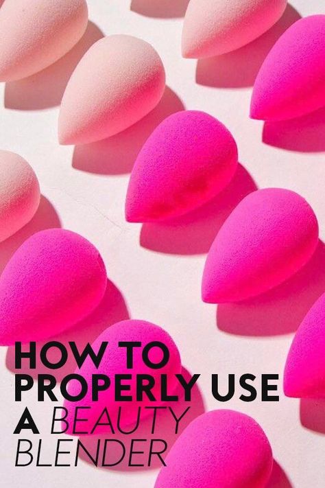 Here's how to use a makeup sponge to apply foundation so you get a natural, flawless skin finish. #makeup #beauty How To Use A Beauty Blender Sponge, How To Use Makeup Sponge, Applying Foundation With Sponge, How To Apply Foundation With A Sponge, Best Beauty Blender, How To Use Makeup, Beauty Blender How To Use, Tutorial Eyeliner, Diy Makeup Remover