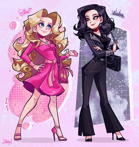 Drawing Movie, Legally Blonde Musical, Cartoon Girls, Fancy Art, Group Art, Legally Blonde, Pretty Drawings, Artist Drawing, Anime Drawings Tutorials