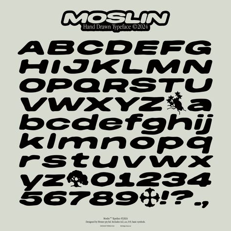 Moslin: Hand drawn typeface. Includes A-Z, a-z, 0-9, basic symbols + bonus glyphs. (All shown in images). #Fonts #Font #disign #art Grunge Writing, Urban Fonts, Basic Fonts, Cool Fonts Alphabet, Fonts For Logos, Top Free Fonts, Hand Drawn Typeface, Alfabet Font, Hand Drawn Typography