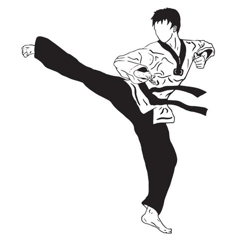 vetor de chute de taekwondo Taekwondo Kick, Anime Face Drawing, Tae Kwon Do, Ronaldo Real, Gymnastics Workout, Guy Drawing, Anime Tattoos, Clothing Logo, Social Media Icons