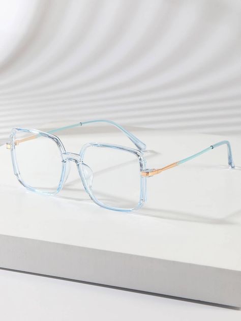 Specs Frames Women, Clear Glasses Frames Women, Cute Glasses Frames, Specs Frame, Clear Glasses Frames, Square Glasses Frames, Color Celeste, Blue Glasses, Cute Glasses