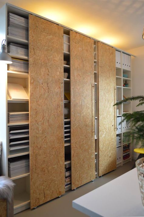 How to make sliding closet doors for PAX? Pax Diy, Ikea Hack Billy, Billy Ikea, Billy Regal, Diy Sliding Door, Hacks Ikea, Koti Diy, Ikea Billy Bookcase, Ikea Hack Ideas