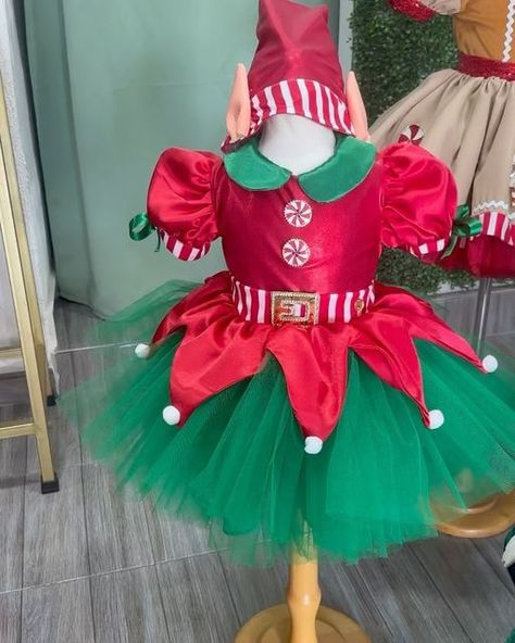 Rudolph Costume, Elf Costume Christmas, Christmas Tutu Outfit, Diy Doll Clothes Patterns, Christmas Dog Dress, Christmas Elf Costume, Xmas Costumes, Elf Dress, Christmas Dress Up