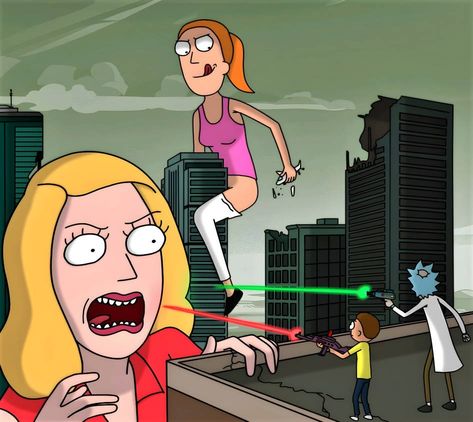 https://www.deviantart.com/bigchipher66/art/Giant-butt-eating-Beth-and-Summer-939413285 Morty And Summer, Jessica Rick And Morty, Rick Morty And Summer, Beth Smith Rick And Morty, Rick And Morty Summer, Beth Smith Rick And Morty Fanart, Summer Smith Rick And Morty, Jessica Ricks, Rick And Morty