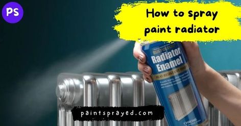 Painting radiators have become a popular trend. The idea is that by painting your radiators, you can easily change their color without needing to replace them. Painting Radiators, Painted Radiator, How To Spray Paint, Spray Painting, Spray Paint, Spray, Paint, Color