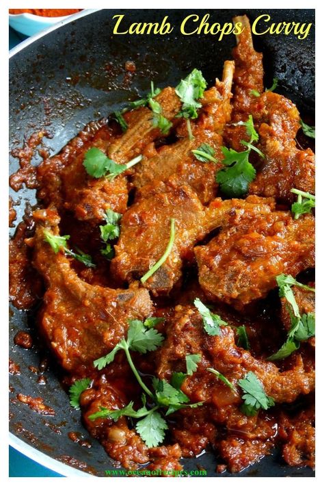 Curry Lamb Chops Recipe, Lamb Recipes Oven, Lamb Curry Recipes, Mutton Curry Recipe, Mutton Chops, Lamb Chop Recipes, Healthy Indian Recipes, Mutton Recipes, Lamb Dishes