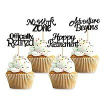 Retirement Cupcake Toppers, Officially Retired, Retirement Party Decorations, Retirement Celebration, Cupcake Icing, Happy Retirement, Decorator Icing, Adventure Begins, Kids Gift Guide