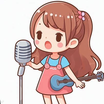 Girl Singing Drawing, Singing Cartoon, Singing Drawing, Girl Singing, Woman Singing, Swift Wallpaper, Cartoon Clipart, Park Jimin Cute, Girl Clipart