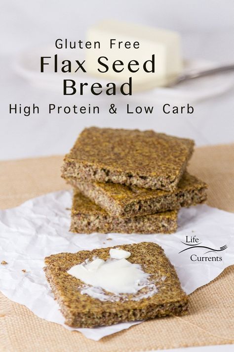 Flax Seed Bread Recipe, Flax Seed Bread, Gluten Free High Protein, Flaxseed Bread, Seeded Bread Recipes, Mouthwatering Desserts, Fantastic Recipes, Pan Sin Gluten, Wheat Belly