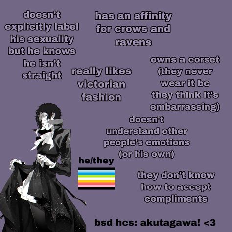 Shin Soukoku Headcanons, Akutagawa Headcanon, Female Atsushi, Bsd Headcannons, Thumbs Up Smiley, Bsd Headcanons, Bsd Ships, Akutagawa Ryunosuke, Shin Soukoku