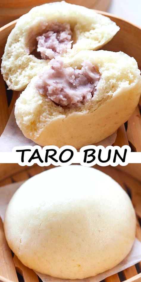 Taro Buns Recipe, Taro Buns, Taro Bun Recipe, Taro Dessert, Taro Dessert Recipe, Taro Recipes Desserts, Taro Recipes Food, Taro Bread Recipe, Taro Filling Recipe