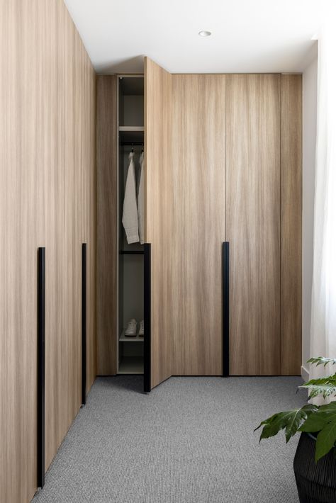 No. 58 Wattle by Ewert Leaf - The Commercial Project Feature - The Local Project Oak Cupboard, Trendy Interiors, Wood Wardrobe, Wardrobe Door Designs, Luxury Closets Design, Wardrobe Interior Design, Hotel Room Design, The Local Project, غرفة ملابس