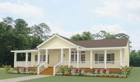 Manufactured Home Remodel Exterior, Manufactured Home Exterior, Manufactured Home Porch, Porch Kits, Mobile Home Renovations, Manufactured Home Remodel, Building A Porch, Mobile Home Porch, Home Improvement Loans