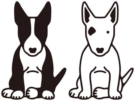 Dog Daycare Business, Bull Terrier Tattoo, Bull Terrier Art, Old School Tattoo Designs, Tattoo Style Drawings, English Bull Terriers, Bull Terrier Dog, Pit Bull Terrier, Nature Art Painting