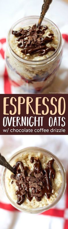 These Chocolate & Espresso Overnight Oats are a delicious boost of energy to start your morning. An easy grab-n-go breakfast. (AD) Espresso Overnight Oats, Chocolate Smoothie Recipes, Oat Breakfast, Espresso Recipes, Oat Recipes Healthy, Overnight Oats Recipes, Overnight Oats Recipe Healthy, Chocolate Smoothie, Overnight Oatmeal