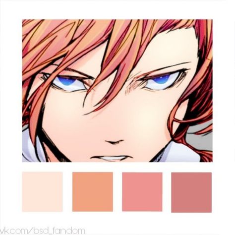 Chuuya Color Palette, Cartoon Character Design, Color Pallets, Stray Dogs, Bungo Stray Dogs, Cartoon Character, Stray Dog, Bungou Stray Dogs, Color Palettes