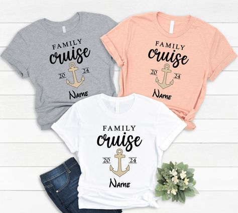 Custom Family Cruise 2024 Shirts, Personalized Matching Family Vacation Shirts, Cruise Birthday Group Shirts, Cruise Trip Tees Cruise Vacation Shirts, Matching Family Vacation Shirts, Birthday Group Shirts, Cruise Life, Cruise Trip, Personalized Matches, Travel Tees, Family Vacation Shirts, Cruise Shirt