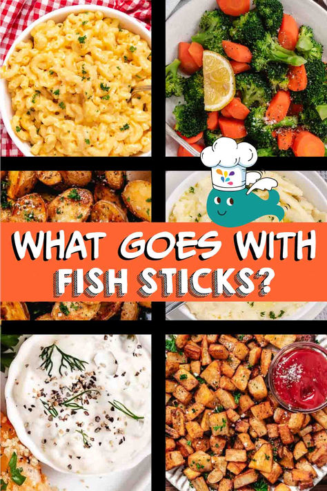 fish sticks and healthy sides Fish Stick Meal Ideas, Sides For Fish Sticks, Fishstick Recipes, Fish Sticks Dinner Sides, Fish Stick Dinner Ideas, Fish Sticks Recipes, Sides For Fish, What To Serve With Fish, Fish Sides