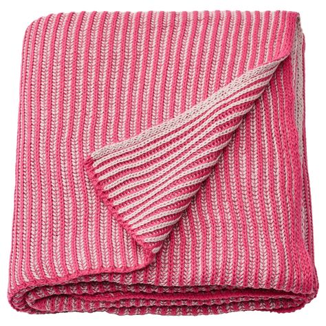 PRAKTFJÄRIL throw, pink, 51x67" - IKEA Ikea France, Interior Ikea, Pink Throw Blanket, Uni Room, Pink Throws, Ikea Family, Room Inspiration Bedroom, Knit Pattern, Design Planning