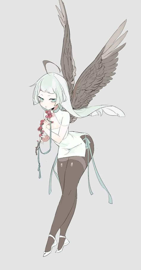 Bird Girl Oc, Fox Anime, Akuma No Riddle, Cute Motivational Quotes, Bird Girl, Concept Art Character, Character Poses, Design Reference, Cute Characters