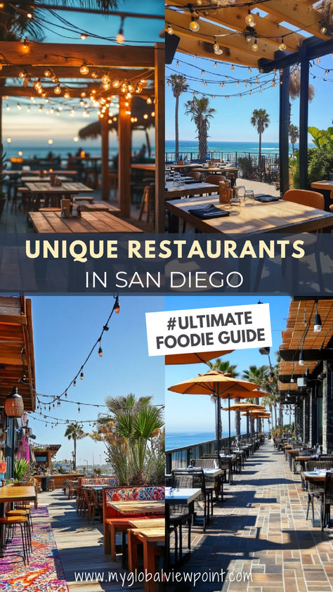 fun and cool places to eat in San Diego, California Mission Beach San Diego Restaurants, San Diego Restaurants With A View, San Diego Trip, Coolest Restaurants, Mission Beach San Diego, Restaurants In San Diego, San Diego Food, Maritime Decor, San Diego Restaurants