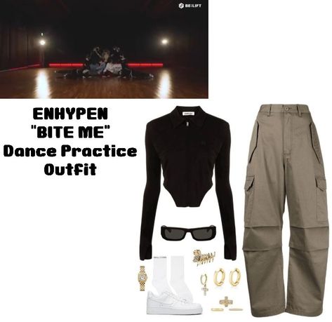 Enhypen Style Outfit, Enhypen 8th Member Outfits Girl, Enhypen Inspired Outfits, Enhypen Concert Outfit, Idol Outfit, Kpop Concert Outfit, Dance Outfits Practice, Kpop Concert, Photo Frame Design