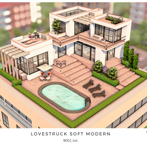 The Sims 4 NoCC Modern Penthouse Lovestruck expansion Ciudad Enamorada World 2 bedrooms 2 bathrooms. Download at @thesimsresource #ShowUsYourBuilds #thesims4 #Sims4 #sims4game #ts4house #ts4build #ts4builds #ts4nocc #ts4mm #simsbuilds #ts4 #sims4housebuild #sims4house #sims4home #sims5 #sims4build #simshousedesign #thesims4housebuild #sims4lovestruck #thesims4lovestruck #sims4newexpansion . Download here: https://www.thesimsresource.com/downloads/1713672 Sims 4 Cc Lots Modern Houses, Home Cc Sims 4, Penthouse Sims 4, Sims 4 Penthouse, Sims Interior, Sims 4 Modern House, Rp Games, Modern Penthouse, Modern House Floor Plans