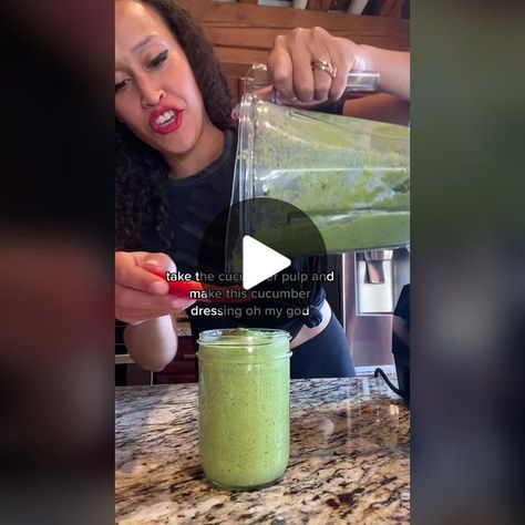 Cucumber Dressing, Jen Jones, Make A Salad, Recipe Tiktok, Plantbased Recipes, Salad Dressing Recipe, Salad Dressing Recipes, Nutritional Yeast, Fresh Garlic