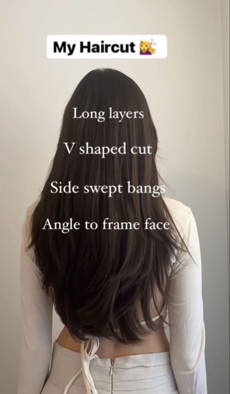 U Shape Long Layered Hair, Layers For Long Straight Hair Brunettes, Waist Length Haircut With Layers, Waist Length Hair Long Layers, Straight Haircut With Front Layers, Haircuts For Waist Length Hair, Long Hair With Layers No Bangs, Elegant Haircut Long, Long Layered Hair Without Styling