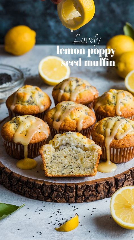 Professional food photography of lemon poppy seed muffins on rustic wood, with fresh lemons and baking ingredients in soft window light. Poppy Seed Breakfast, Poppy Seed Pie, Bisquick Banana Muffins, Poppy Seed Muffins Recipe, Poppy Seed Recipes, Poppy Seed Muffin Recipe, Lemon Poppy Seed Muffins Recipe, Healthy Smoothie Bowls, Lemon Poppy Seed Muffins