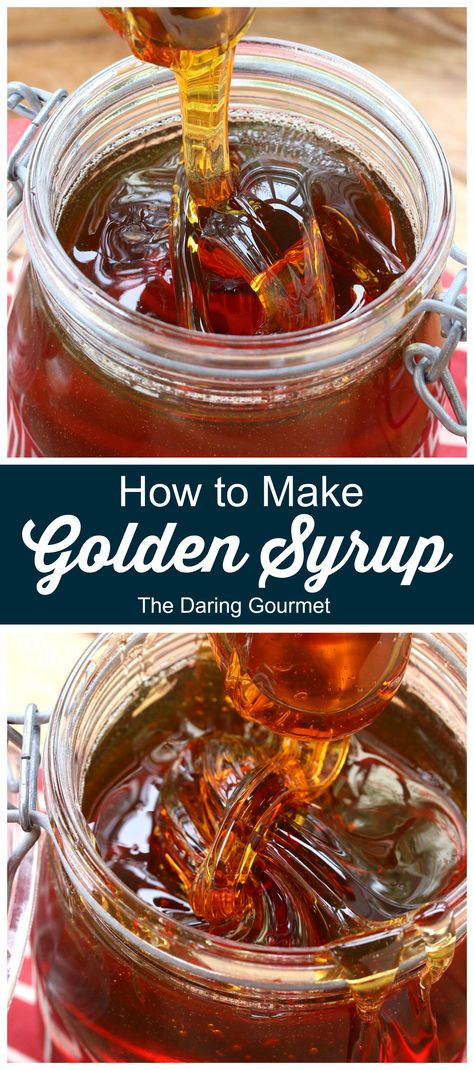 Sauce Pasta, Homemade Syrup, British Baking, Golden Syrup, Syrup Recipe, Sweet Sauce, Baked Apples, Canning Recipes, Baking Tips