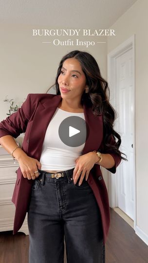 246K views · 18K reactions | Burgundy blazer business casual outfit inspo ✨ #businesscasual #outfitinspo  -Comment SHOP below to receive a DM with the link to shop this post ✨ -Comenta ROPA y enviaré los detalles directamente a tu DM✨ Watch & earrings from @kvibes.llc  #amazonfashion #amazonfinds #hmxme #hmblazer #denimstyle  https://liketk.it/4Skt9  #ltkfindsunder50 #ltkstyletip | Sandy | NJ Lifestyle Blogger | Sabrina Carpenter · Good Graces Burgundy Blazer Outfit, Blazer Business Casual, Watch Earrings, Minimal Chic Style, Business Casual Outfit, Burgundy Blazer, Business Casual Blazer, Minimal Chic, Blazer Outfits