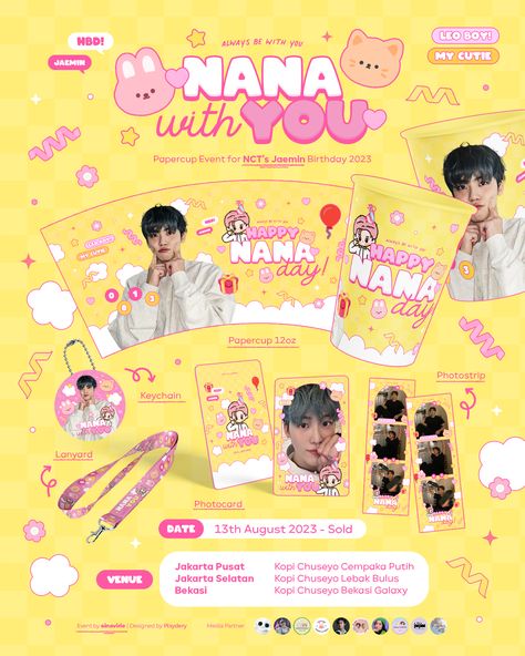 Nct Cupsleeve Event, Kpop Cupsleeve Event Poster, Nct Cupsleeve, Kpop Event Poster, Cupsleeve Event Poster, Cup Sleeve Design Ideas, Cupsleeve Design Kpop, Kpop Cupsleeve, Prom Posters