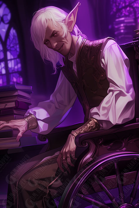 Faelion Moonblade, Astral Elf Bookseller, retired officer from Xaryxian Imperial Intelligence, The Astral Tactics Library, Rock of Bral, Spelljammer Imperial Intelligence, Astral Elf, Dnd Races, Rpg Characters, Dnd Art, Fantasy Male, Dnd Characters, North Star, Elf