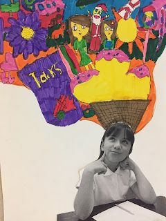 Mrs. O'Connell's Art Room: Imagination Portraits Kindergarten Self Portraits, Pop Art For Kids, Egyptian Cats, 3d Portrait, Imagination Art, Yarn Painting, Collage Portrait, Institute Of Contemporary Art, Poppy Art