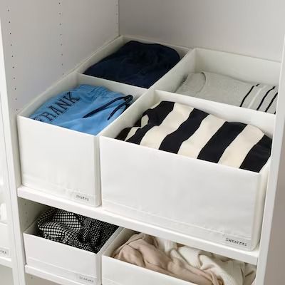 Limited Time Offers - IKEA Folded Sweaters, Ikea Organisation, Ikea Uk, Clothes Storage Boxes, Wardrobe Organisation, Ikea Hack Ideas, Ikea Furniture Hacks, Home Storage Solutions, Training Gear