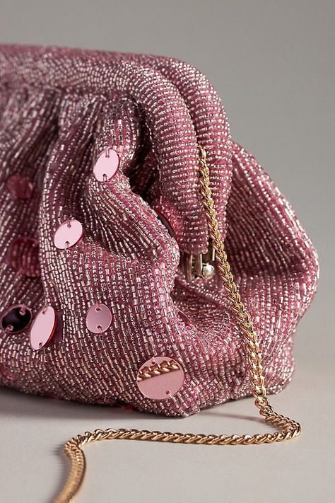 Luxury Beaded Clutch, True Summer, Luxury Clutch, Pink Clutch, Luxury Purses, Beaded Clutch, Color Analysis, Beaded Bags, The Mirror