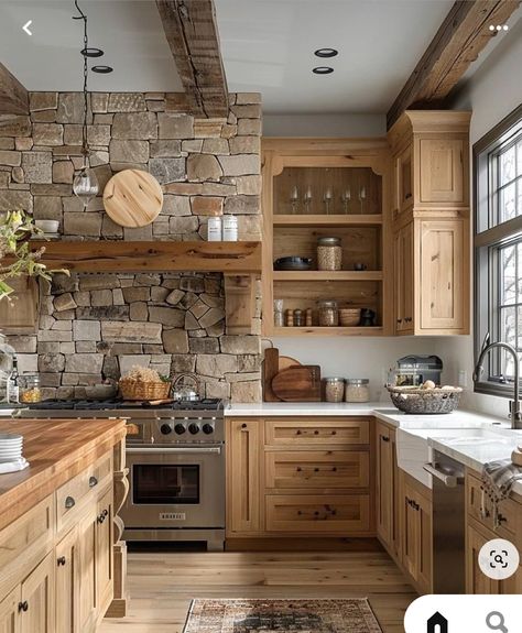 Cosy Country Kitchen, Old Country House Interior, Barn House Interior, Build Inspiration, Cosy Kitchen, Country House Interior, Dream House Interior, Dream House Plans, Kitchen Makeover