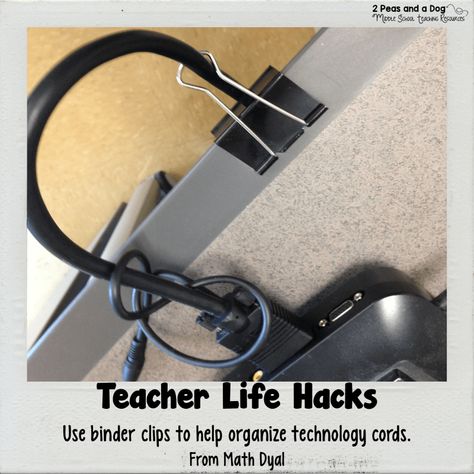 I don’t know about you, but I am always losing my technology cords behind tables, filing cabinets, etc. I need to find a way to ensure cords stay organized in my classroom. Today, Amanda from Math Dyal shared this great cord organization tip and I love it! I am forever losing cords behind heavy furniture.  This binder … Middle School Reading Activities, Teacher Organisation, Teacher Gift Guide, Middle School Science Activities, Teach Dog Tricks, Teaching Crafts, Middle School Activities, Classroom Hacks, Middle School Lessons