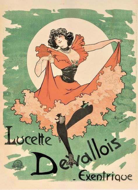 Art Nouveau Fashion, Art Nouveau Illustration, Art Nouveau Poster, Art Deco Posters, Jean Baptiste, Aesthetic Painting, Fish Art, Cabaret, Design Graphique